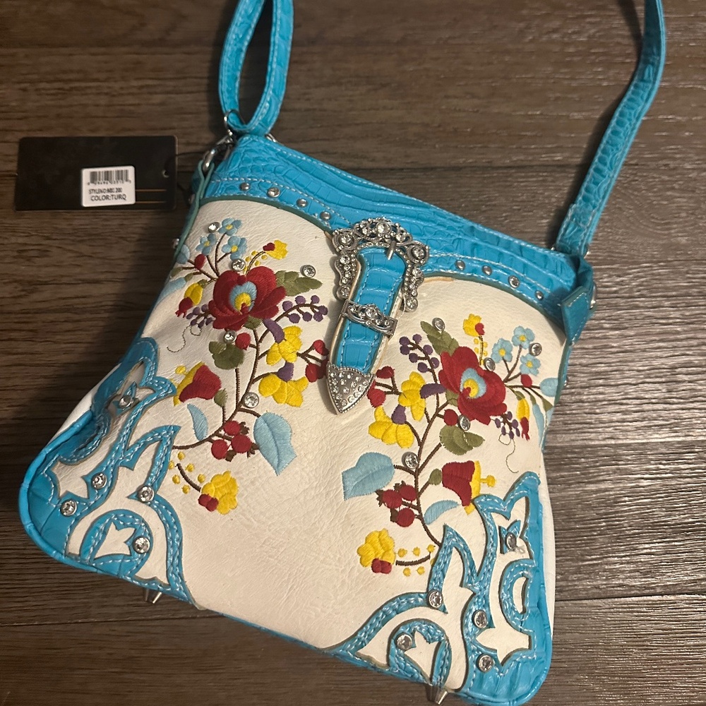 Cowgirl Trendy Flower Crossbody